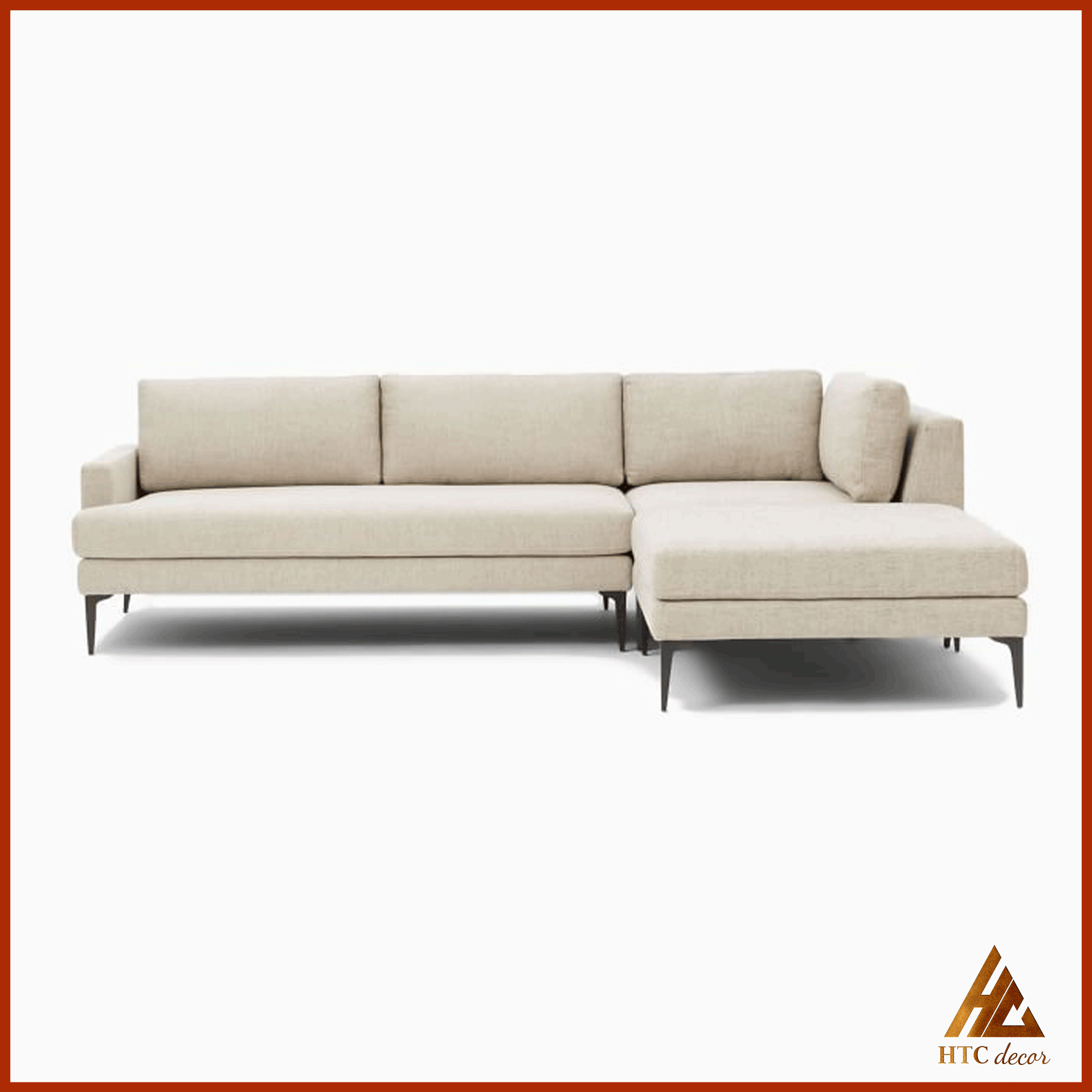 Ghế Sofa Góc L Andes Vải Bố